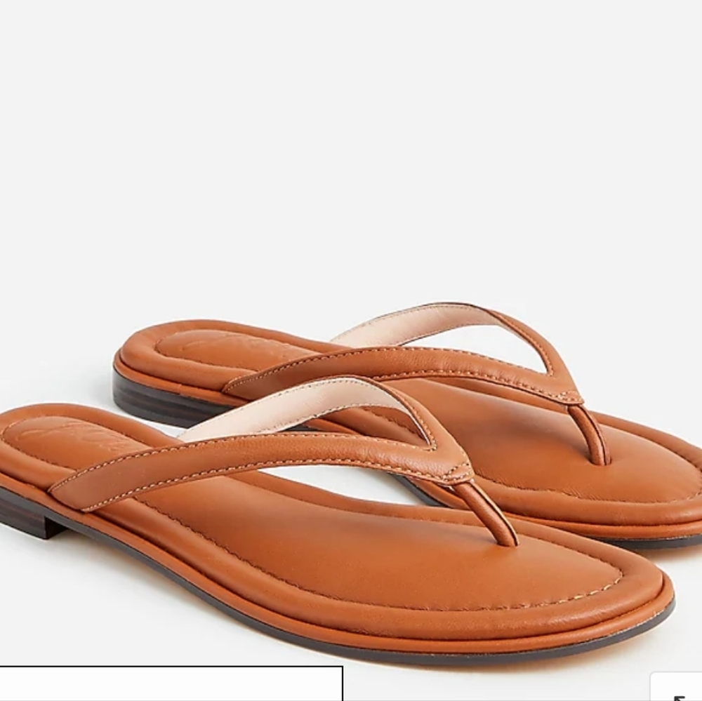 J. Crew Tan Leather Sandals